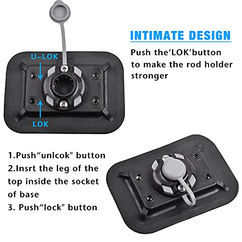 Fishing Rod Holders for Boat Adjustable Fishing Pole Holder with Large Clamp Folding Rod Racks Holder - color: 2PCS 07# Multi-Positional Mounting