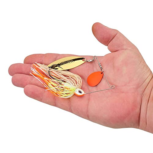 Berkley Power Blade Compact Fishing Spinnerbaits - color: Coleslaw/Orange + Gold, size: 1/2 oz - Colorado Colorado