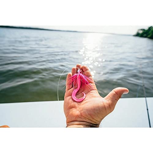 Berkley Gulp! Grub Saltwater Fishing Soft Bait - color: Pink Shine, size: 5"