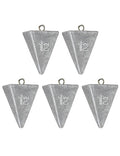 BLUEWING Pyramid Sinkers Lead Fishing Weights 1oz,2oz,3oz,5oz,8oz,10oz,12oz,16oz,32oz for Saltwater - style: #14 12oz, 4 Pack