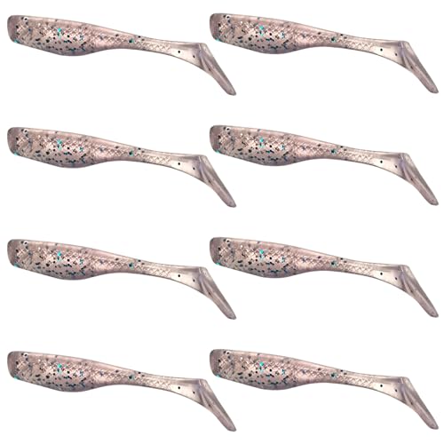 Fishing Lures for Speckled Trout, Redfish, Bass - Louisiana Paddle Tail Swimbaits for Freshwater and Saltwater - color: Holy Joely