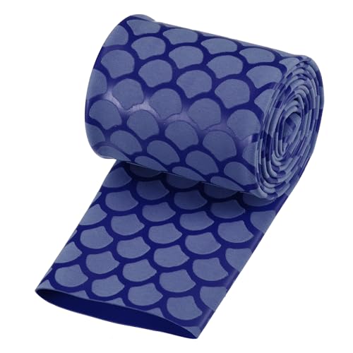 uxcell Heat Shrink Wrap Tubing Sleeve for Fishing Rod Grips Handle, 63mm Flat 3.3ft 2:1 Rate Blue