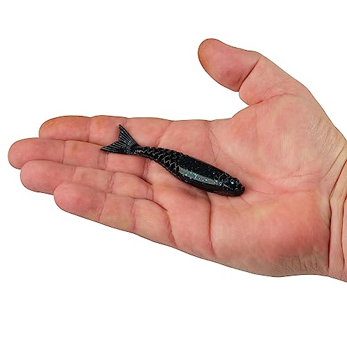 Berkley PowerBait PowerStinger Fishing Soft Bait - color: Black Blue Fleck, size: 3 1/2"