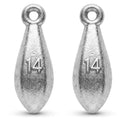 Bank Sinkers Fishing Weights, No-Roll Hexagonal, Surf & Catfish Saltwater - style: 14 Ounce-2pcs