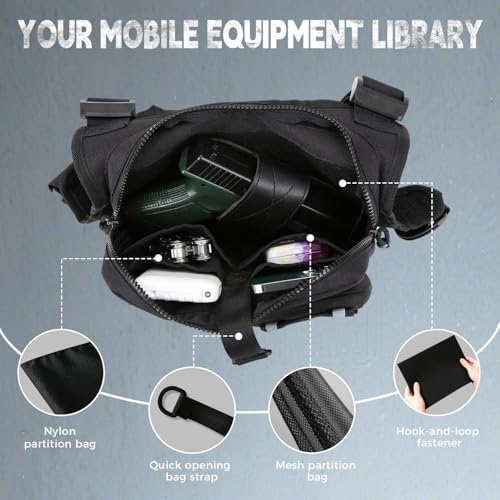 koculemi Outdoor Sports Chest Bag for Men, Chest Vest Holster Fits Most Pistols, EDC Travel Chest Pack for Running, Hiking - color: Black