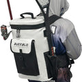 Buffalo Gear Fish Cooler Backpack 32Qt Waterproof Fishing Backpack Cooler Portable Fish Bag, Keep Ice Cold More Than 24 Hours - color: White-22qt