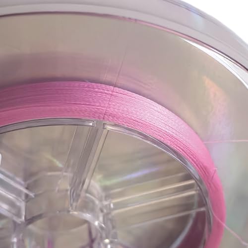 Ultra Slim Braided PE Fishing Line, Strong Knot Strength, Deign for Ultra Light Freshwater Fishing, Come with 3lb Test or 5lb Test, 170Yds Each Spool - color: Pink, size: 0.04mm-3Lbs