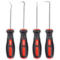 CARTMAN Precision 4 Piece Pick and Hook Set, Car Auto Oil Seal, O-Ring Seal Gasket, Pick Hook Puller Remover
