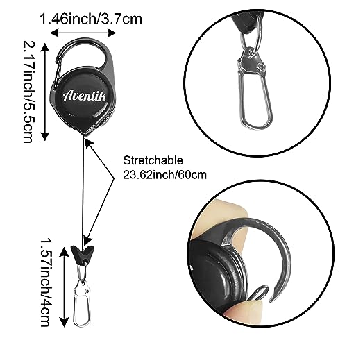 Aventik Metal Tin Portable Box Fly Fishing Tools Kit Includes a Fishing Knot Tool and Line Clipper Zinger Retractor Hook Remover Forceps - color: Tin box+Straightener+Zinger
