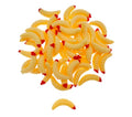 50pcs-1Inch Bass Fishing Worms Lures,Silicone Soft Maggot Baits Bread Worm Fishing Lure,5 Color - color: Beige