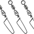 Dr.Fish 30 Pack Barrel Snap Swivels, Barrel Swivels Fishing Tackle Crane Rolling Coast Lock Snap Lure Leader Line Connector Fresh&Saltwater - size: #2-77LB-30 Pack