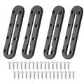 Kayak Track Kayak Low Profile Track,Kayak Rail,Kayak Accessories Mount Track,Kayak Gear Track for Fishing Rod Holder,Kayak Rail Track for Paddle Holders Fish Finder,Cup Holder,Anchor Cleats - size: 7inch4pcs