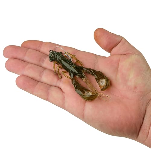 Berkley PowerBait Clatter Craw Fishing Soft Bait - color: Green Pumpkin