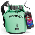 Earth Pak Waterproof Dry Bag - Roll Top Waterproof Backpack Sack Keeps Gear Dry for Kayak with Waterproof Phone Case - color: Seafoam Green, size: 5L