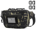 Tactical Sling Bag, Fanny Pack,2in1,CCW & EDC Shoulder Bag with MOLLE & Pistol Holster - 1000D Adjustable Strap for Outdoor Carry Men & Women - color: Camouflage