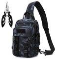 Fishing Sling Tackle Bag 5L - Fishing Tackle Storage Bags with Rod Holder for Angling Hiking Hunting Camping((BlackCamo) - color: Blackcamo