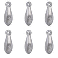 Sougayilang Fishing Weights Sinkers Bank Sinkers Bullet Weights for Surf Fishing Pier Bank Fishing Saltwater Fishing Gear 1oz to 12oz - size: 4oz 6pcs