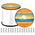Aboda Clear Fishing Line 0.2-1 mm, Strong Invisible Nylon Fishing Wire 8-100 lb Test Includes Crimp Sleeves, Clear String for Hanging Decorations Balloons Garlands Beading Crafts & Jewelry - size: 1mm, 328ft, 100lb