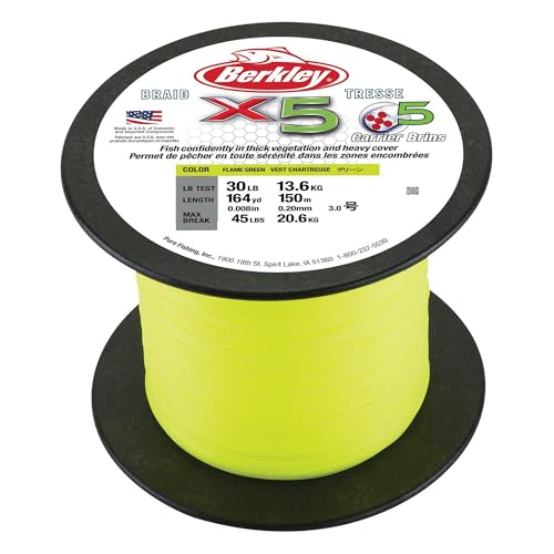 Berkley x5 Braid Fishing Line - color: Crystal, size: 164yd, style: 20lb