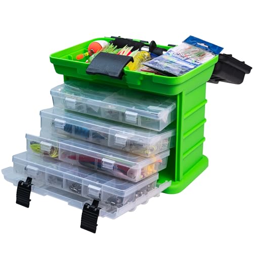 Fishing Lures Kit with Tackle Box Included Crankbait, Minnow, Spinnerbaits, Spoons, Soft Lures, Jigs, Hooks, Bait Rigs, Weights Sinkers, Topwater Lures Freshwater Saltwater 346/353Pcs - color: 346pcs