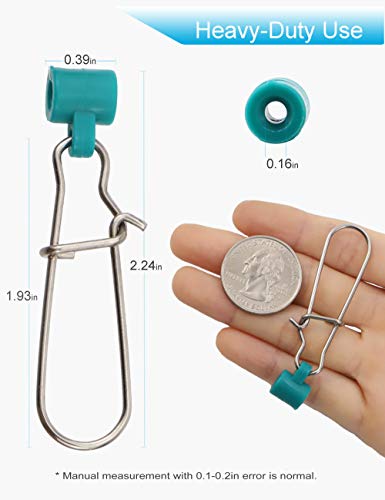 Fishing Line Sinker Slides Catfishing Rig, Saltwater Heavy Duty Sinker Weights Connector with Duo Lock Snaps - size: 12 Pieces