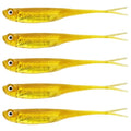 QualyQualy Soft Swimbait Fishing Lures 5PCS 6PCS Jerk Shad Minnow Drop Shot Lure Bass Bait Shad Lure Soft Jerkbait for Bass Trout Pike Walleye Crappie 2.95'' 3.93'' 4.72'' - color: A-2#, size: 4.72" - 5Pcs