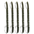DeLong Lures – Made in USA 6" Bass Fishing Worms, Pre-Rigged Weedless & Unrigged Soft Plastic Baits, Anise-Scented Durable Lures for Freshwater & Saltwater - color: Green Pumpkin