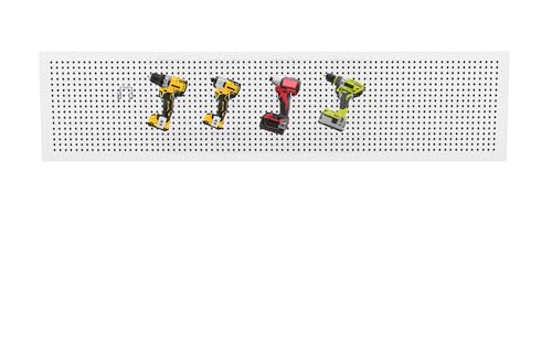 KINOMI 24 Pack Pegboard Hooks Heavy Duty Tool Hooks Pegboard Drill Holder Power Tool Holder, Value Set, Large Pegboard Accessories and Hooks for Tools, Power Drills, Art and Craft Supplies etc - color: Gray, size: Set of 24