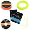 AnglerDream WF Fly Fishing Line Kit 1 2 3 4 5 6 7 8 9WT Fly Fishing Line Leader Braided Backing Fish Line - color: Fluo Yellow, size: WF 1F Fly Line Combo