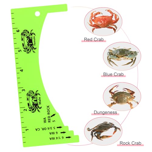 Lakei Crab Gauge, Measure for Dungeness, Blue Crab, Rock Crab, Lobste