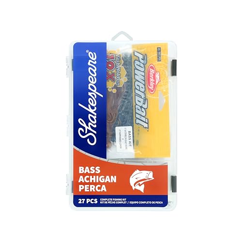 Shakespeare Catch More Fish Fishing Tackle Kit - color: Bass, style: New Model