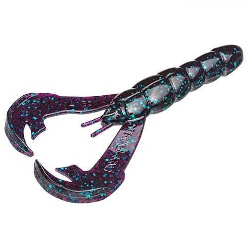 Strike King Rage Tail Craw - color: Junebug, size: 4 inch