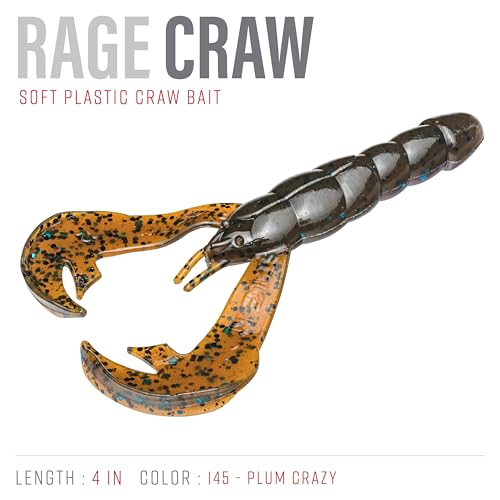 Strike King Rage Tail Craw - color: Plum Crazy, size: 0.145 inch