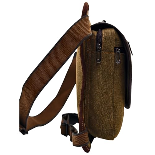 Canvas Motorcycle Cycling Drop Leg Bag for Men Women Travel Outdoor Tactical Hunting Hiking Climbing Thigh Waist Pack Fanny Pouch (Brown) - color: #00Brown