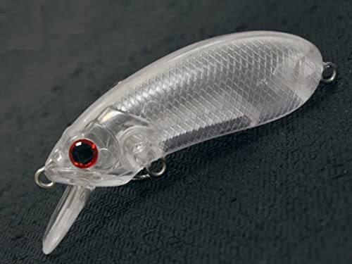 Blank Unpainted Minnow Crankbait Topwater Lipless Jerkbait Fishing Lures - color: UPC933P10