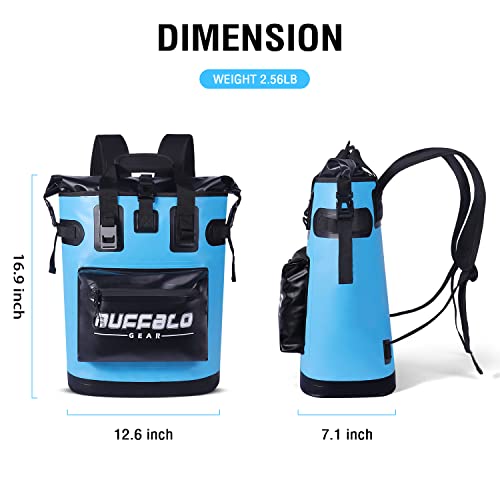 Buffalo Gear Cooler Backpack18L,30L Leakproof Camping Backpack Cooler Insulated Cooler for Picnic Beach Hiking Park Fishing