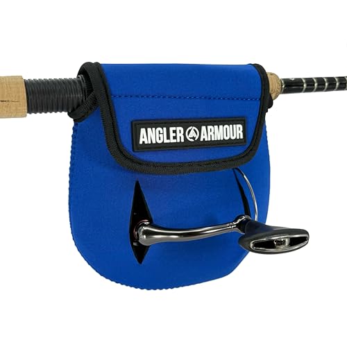 Angler Armour Spinning Reel Cover, Fishing Reel Case, Neoprene Reel Pouch, Spinning Reel Sleeve, Spinning Reel Case, Spinning Reel Protective Sleeve, Fits 1000, 2000, 3000, 3500 Reels (Marine Blue) - color: Marine Blue