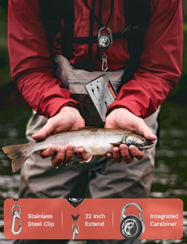 HOOK-EZE Fishing Nail Knot Tying Tool Combo|Includes Waterproof Pocket Guide, Nail Knot Tying Tool with Hook Cleaner, Zinger Retractor|Fly Fishing Accessories Fishing Gifts & Stocking Stuffers for Men - color: Silver