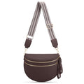 oscaurt Leather Crossbody Bag Bum Bag for Women Large Sling Bag Cross Body Purse Shoulder Handbag Fanny Pack - color: Coffee, size: Large