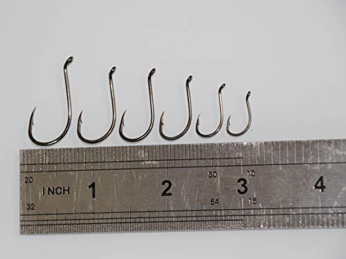 100pcs Octopus Beak Offset Fishing Hooks Froged Sport Circle Hooks Sharp High Carbon Steel Fishing Hook-6 Sizes - size: 2/0-100pcs