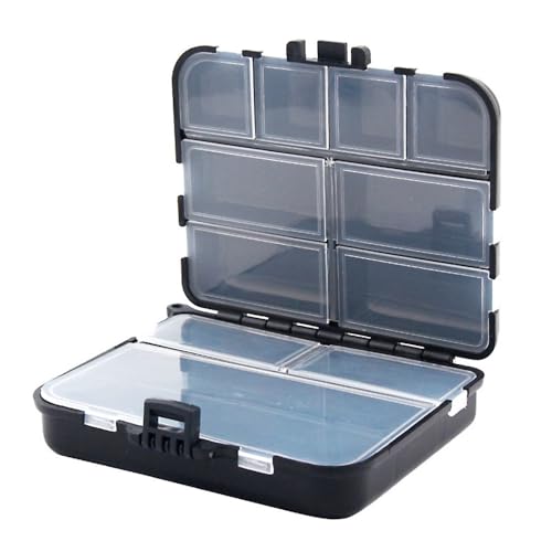 Fishing Tackle Box, Waterproof Double-Sided Utility Fishing Lure Storage Organizer with Removable Dividers for Hooks, Baits