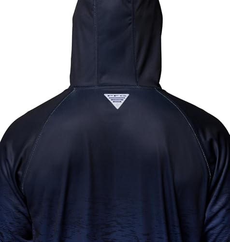 Columbia Men's Collegiate Super Terminal Tackle Hoodie - color: Nc - Collegiate Navy/White Cap, size: X-Large