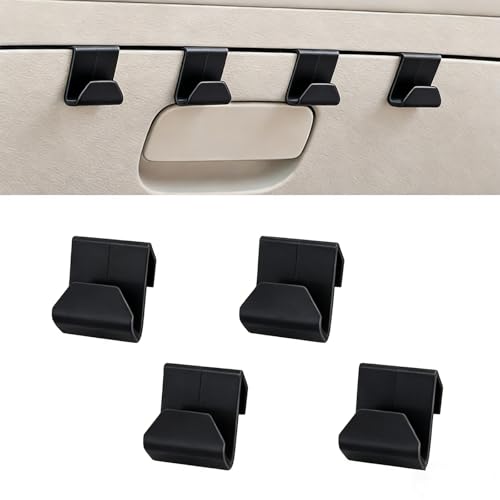 4 PCS Car Co-Pilot Glovebox Hooks, Hanger Storage Organizer for Cars, Co-Pilot Glove Box Purse Hook, Universal for Most Cars (Black) - color: Black