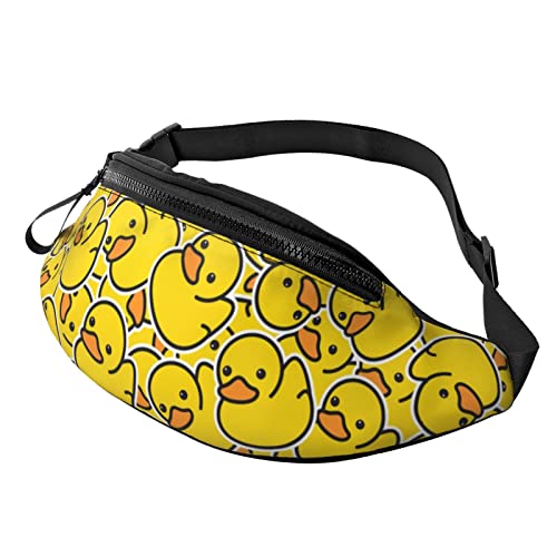 Cute Rubber Ducky Fanny Pack Crossbody Waist Bag Pack for Men Women. Belt Bag for Travel Walking Running Hiking Fishing. - color: Cute Rubber Ducky
