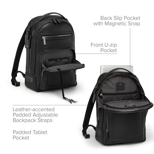 TUMI - Harrison Warren Backpack - 15-Inch Laptop Backpack - Stylish Women's & Men's Backpack for Travel & Business - Black Bombe - color: Black Bombe