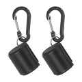 Fishing Rod Clips, Wearable Rod Holders with Keychain Portable Hand-Free - color: Black