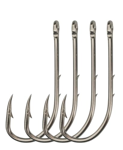 50-100pcs/pack Bait Holder Hooks Barbed Long Shank Hooks with 2 Barbs Fishing Hook - size: 2#-100pcs
