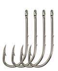 50-100pcs/pack Bait Holder Hooks Barbed Long Shank Hooks with 2 Barbs Fishing Hook - size: 2/0-50pcs