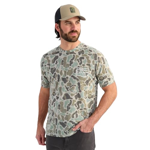 HUK Men's Drift Short Sleeve Lightweight Jersey Crew, Performance Fishing Shirt with UPF Sun Protection - color: Volcanic Ash, size: 3X-Large