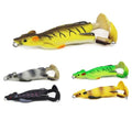 Mouse Rat Dunk Topwater Fishing Lures for bass Durable Lifelike Silicone Artificial Soft Bait, Trout Fishing Lures, Realistic Prop Swimbait Floating Bait with Weedless Hooks for Freshwater Saltwater